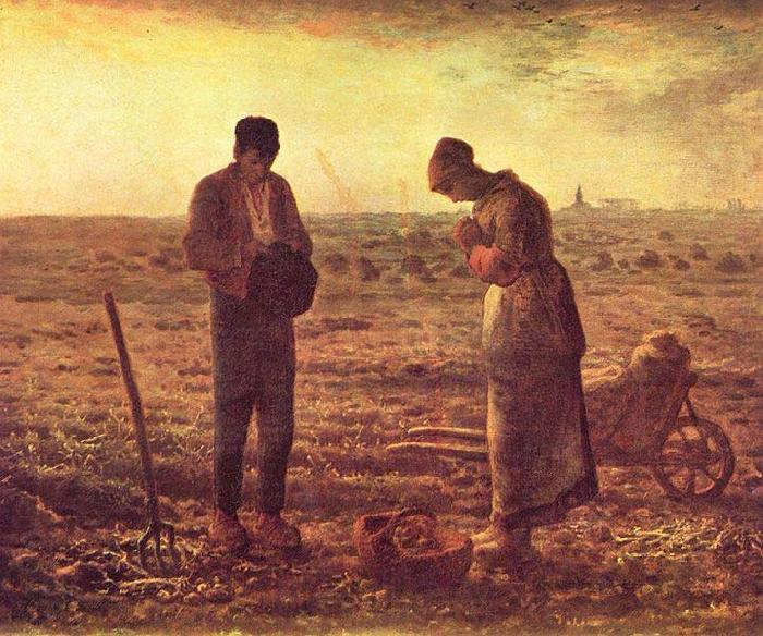 jean-francois millet The Angelus, Norge oil painting art